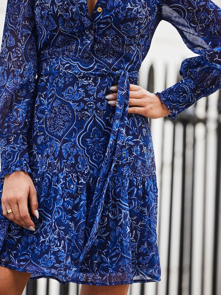 paisley fit and flare dress Tanya Purple Dusk Paisley Fit-and-Flare Mini Dress - Cami Sweetheart Neckline | Olivaceous