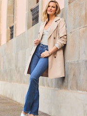 Sosandar Blue Kick Flare Jeans - Image 2 of 5