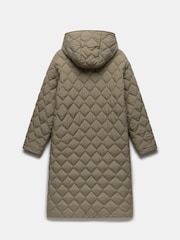 Mint Velvet Green Double Layer Quilted Parka - Image 4 of 4