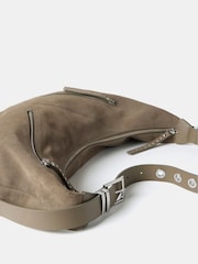 Mint Velvet Cream Suede Shoulder Bag - Image 4 of 4