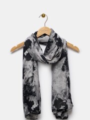 Mint Velvet Grey Lightweight Printed Scarf - Image 1 of 2