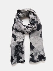 Mint Velvet Grey Lightweight Printed Scarf - Image 2 of 2