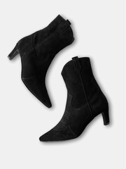 Mint Velvet Black Suede Western Ankle Boots - Image 3 of 4