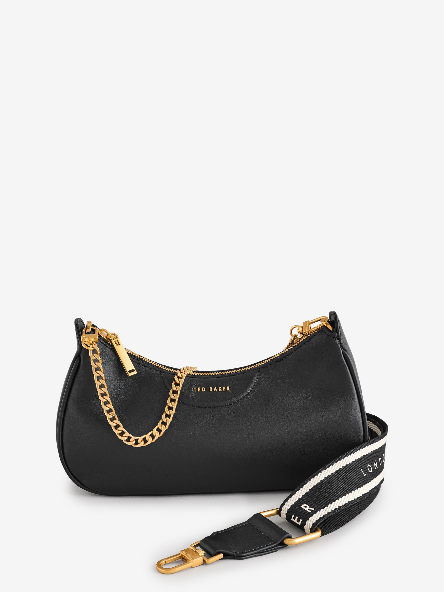 Buy Ted Baker Black Essiy Webbing Leather Crossbody Bag from Next Ireland