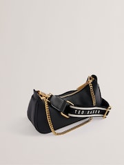 Ted Baker Black Essiy Webbing Leather Crossbody Bag - Image 2 of 5