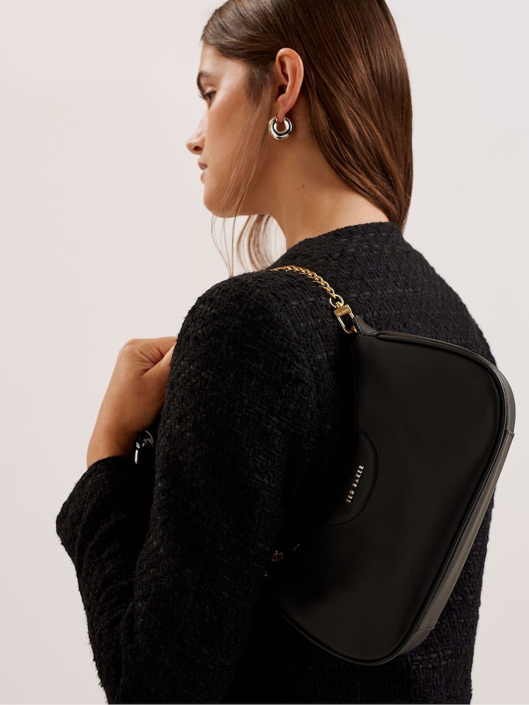 Ted Baker Black Essiy Webbing Leather Crossbody Bag - Image 5 of 5 Ted Baker Black Essiy Webbing Leather Crossbody Bag - Image 5 of 5