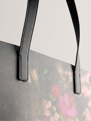 Ted Baker Black Saliine Printed Floral Large Icon Bag - Image 3 of 4