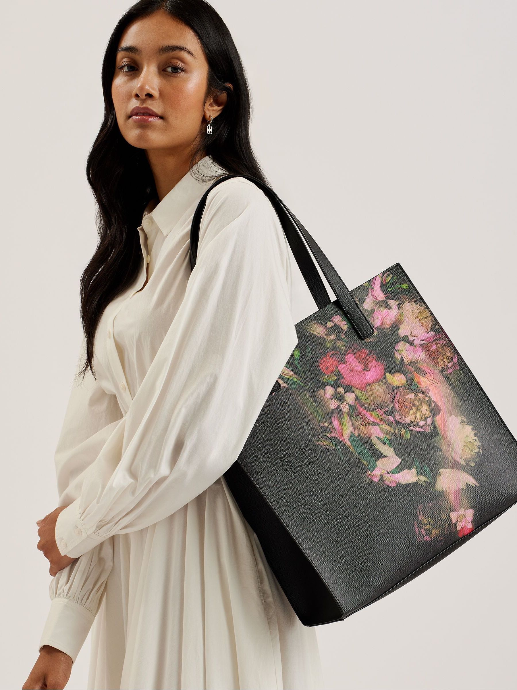 Ted baker bag black with flowers discount