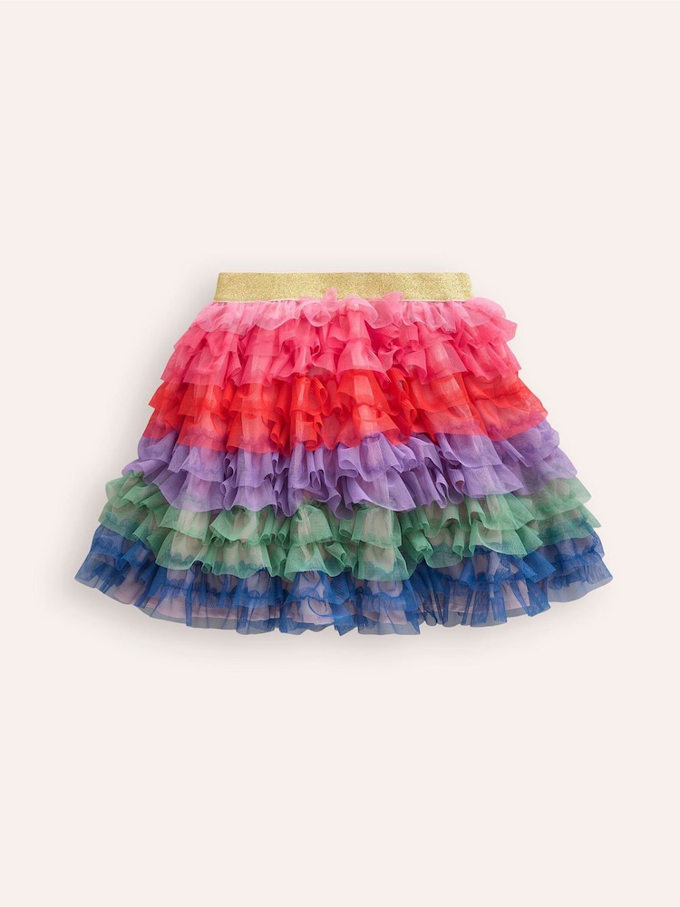 Boden Pink Rainbow Tulle Skirt - Image 2 of 3