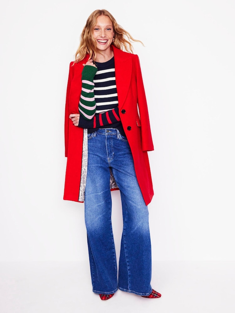 Boden Blue Olivia Merino Jumper - Image 2 of 5 Boden Blue Olivia Merino Jumper - Image 2 of 5