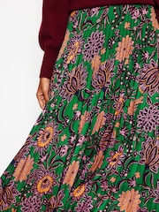 Boden Green Camilla Pleated Midi Skirt - Image 5 of 6