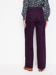 Boden Purple 5 Pocket Cord Wide Jeans - Image 3 of 6