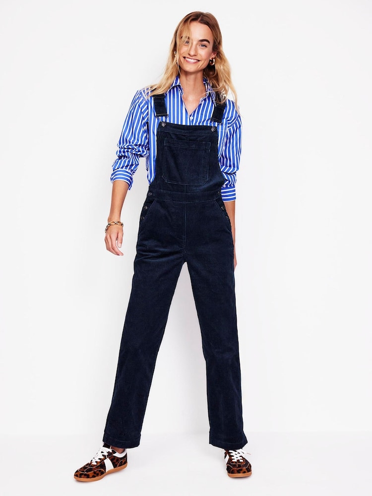 Boden Blue Cord Dungarees - Image 1 of 5 Boden Blue Cord Dungarees - Image 1 of 5