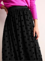 Boden Black Isabella Tulle Midi Skirt - Image 4 of 5
