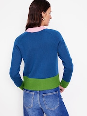 Boden Blue Olivia Merino Cardigan - Image 2 of 5