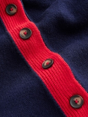 Blau - Boden Zia Pullover mit Knöpfen an der Seite - Bild 7 von 7