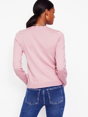 Boden Pink Imi Scalloped Cardigan - Image 3 of 6