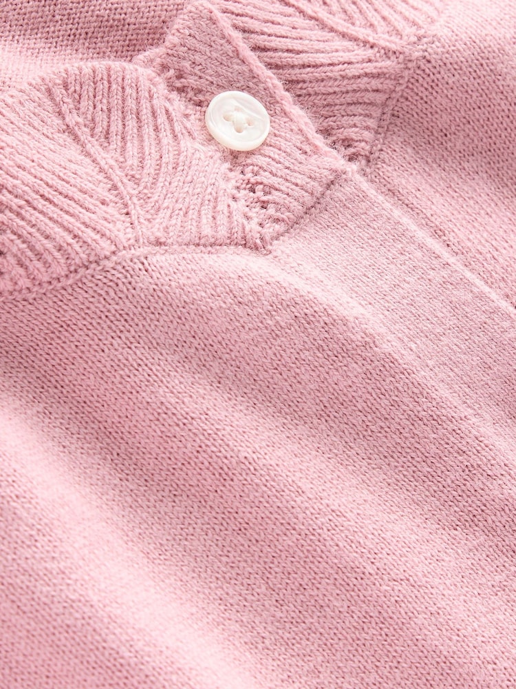 Boden Pink Imi Scalloped Cardigan - Image 6 of 6 Boden Pink Imi Scalloped Cardigan - Image 6 of 6