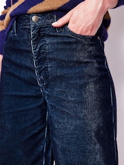 Boden Blue 5 Pocket Cord Wide Jeans - Image 2 of 5