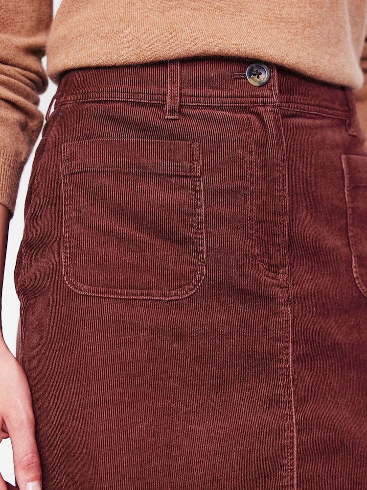 Boden Brown Estella Cord Skirt - Image 2 of 5