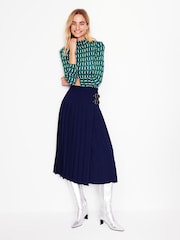 Boden Green Polly Jersey Top - Image 4 of 5