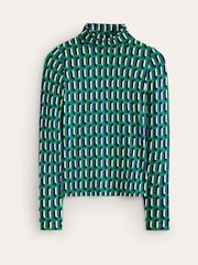 Boden Green Polly Jersey Top - Image 5 of 5