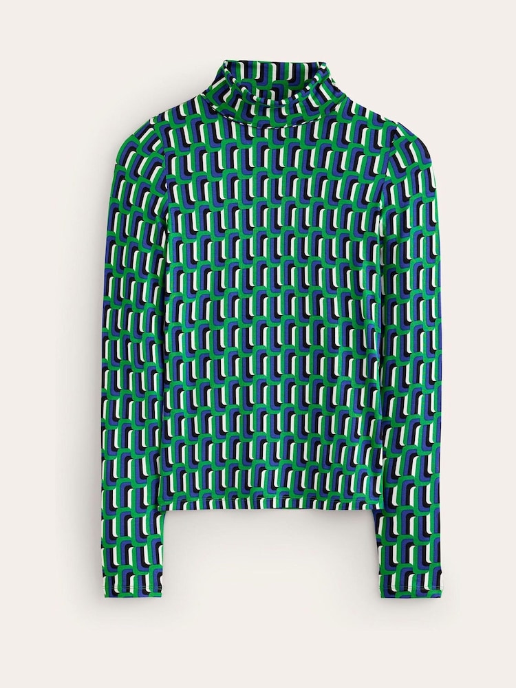 Boden Green Polly Jersey Top - Image 5 of 5