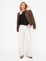 Boden Black Scalloped Jumper - Image 4 of 6