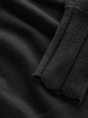 Boden Black Scalloped Jumper - Image 6 of 6