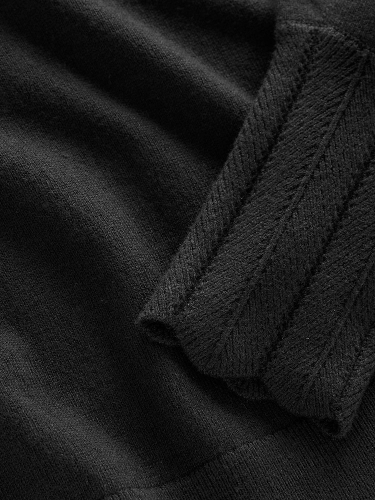 Boden Black Scalloped Jumper - Image 6 of 6