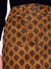 Boden Dark Brown Estella Cord Skirt - Image 3 of 5