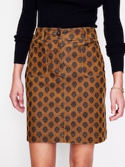 Boden Dark Brown Estella Cord Skirt - Image 4 of 5