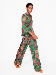 Boden Green Hammered Satin Shirt - Image 5 of 6