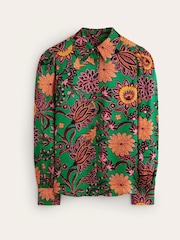 Boden Green Hammered Satin Shirt - Image 6 of 6