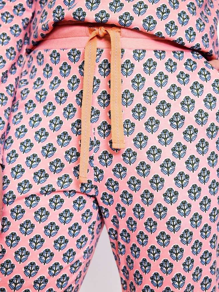 Boden Pink Jersey Pyjama Bottoms - Image 2 of 5