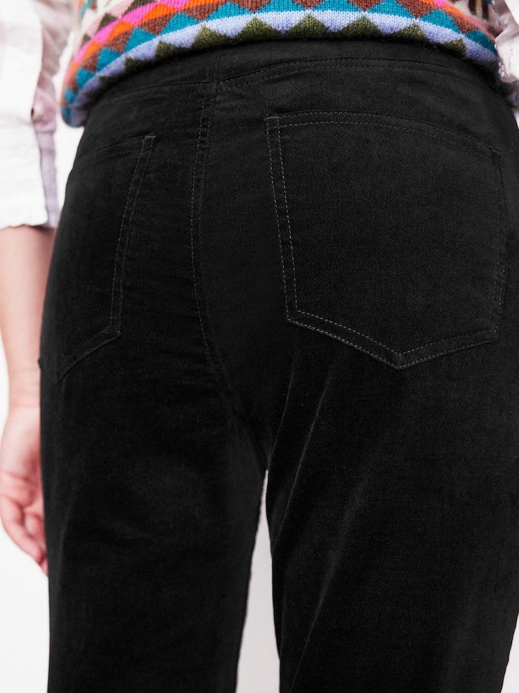 Boden Black Velveteen 5 Pocket Jeans - Image 2 of 6