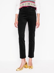 Boden Black Velveteen 5 Pocket Jeans - Image 4 of 6