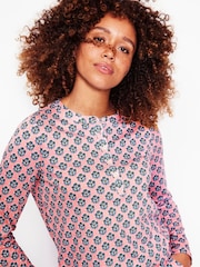 Boden Pink Jersey Pyjama Long Sleeve Top - Image 2 of 5