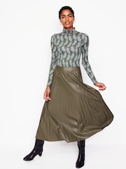 Boden Dark Green Polly Jersey Top - Image 3 of 5