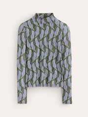 Boden Dark Green Polly Jersey Top - Image 5 of 5