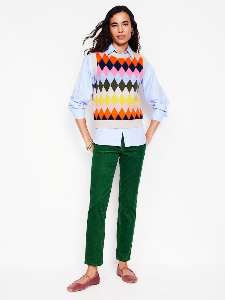 Boden Green 5 Pocket Cord Slim Jeans - Image 1 of 5