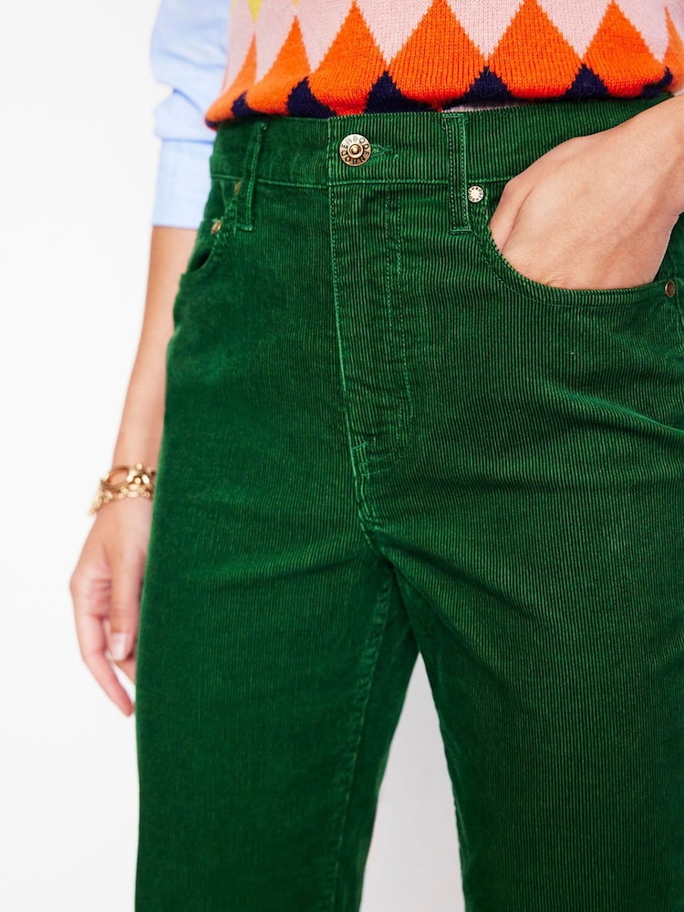 Boden Green 5 Pocket Cord Slim Jeans - Image 2 of 5