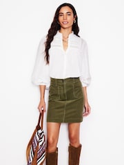 Boden Green Estella Cord Skirt - Image 1 of 5