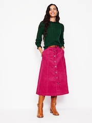 Pink - Boden Petra Cord-Midirock - Bild 1 von 5