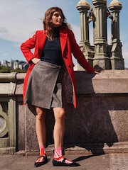 Boden Brown Helen Buckled Kilt Skirt - Image 1 of 6