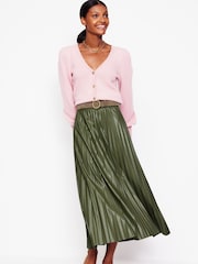 Boden Green Camilla PU Maxi Skirt - Image 2 of 6