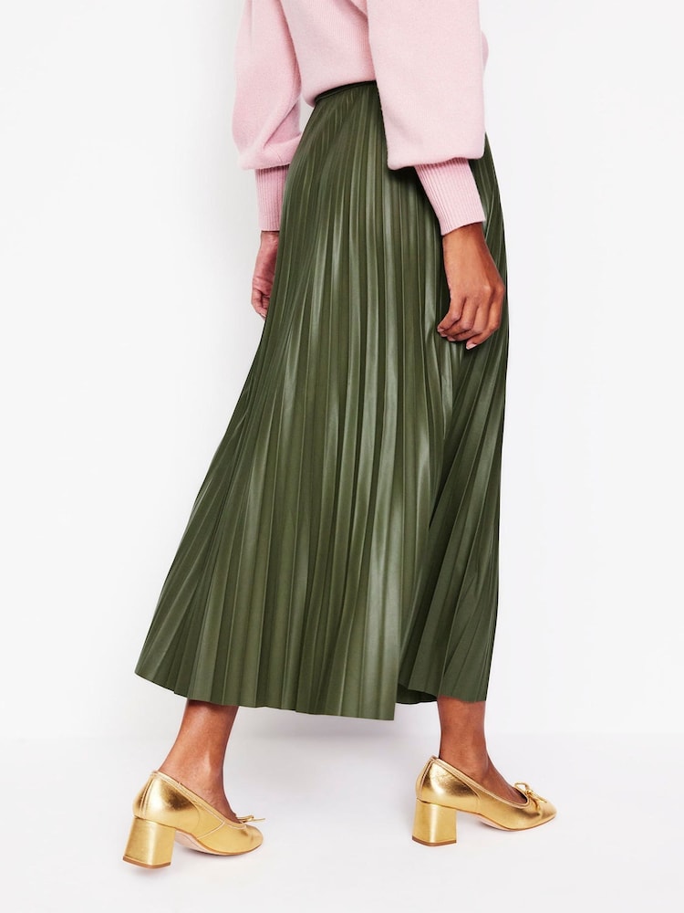 Boden Green Camilla PU Maxi Skirt - Image 4 of 6
