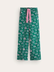 Boden Green Brushed 100% Cotton Pyjamas Trousers - Image 5 of 5