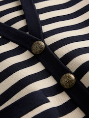Boden Blue 100% Cotton Holly Knitted Waistcoat - Image 6 of 6