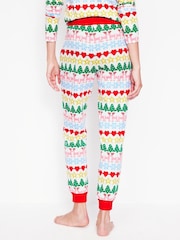 Boden Cream Jersey All Christmas Nightwear Pyjama Bottoms - Image 3 of 5